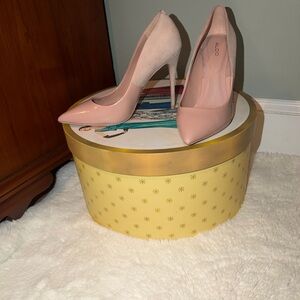 Aldo Two-Tone Blush Pointed-Toe Stiletto Pumps